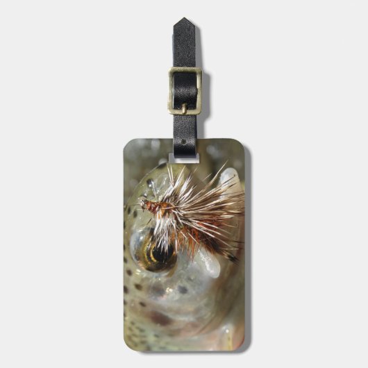 ニジマス写真 ラゲッジタグ (正面縦)