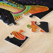 ニジマス釣りカスタマイズ可能 ジグソーパズル (側面)