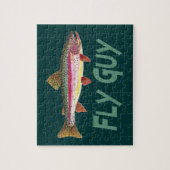 ニジマス釣り ジグソーパズル (縦)