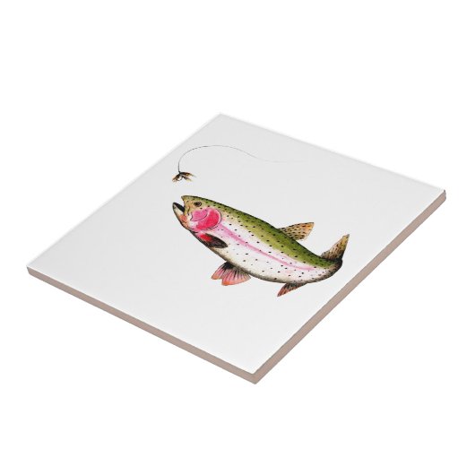 ニジマス釣り タイル (側面)