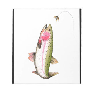 ニジマス釣り ノートパッド
