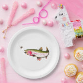 ニジマス釣り ペーパープレート (パーティー)