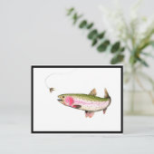 ニジマス釣り ポストカード (スタンド正面)