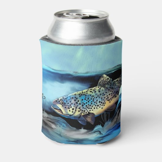 ニジマス釣り 缶クーラー (缶裏面)