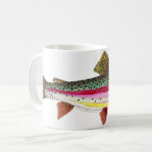 ニジマス魚 コーヒーマグカップ (正面左)