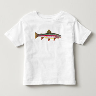 ニジマス魚 トドラーTシャツ