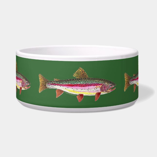 ニジマス魚 ボウル (正面)