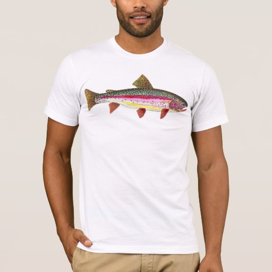 ニジマス魚 Tシャツ (正面)