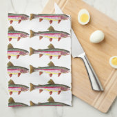 ニジマス キッチンタオル (四つ折り)