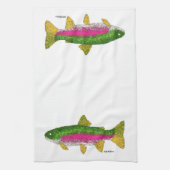 ニジマス キッチンタオル (縦)