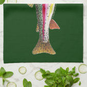 ニジマス キッチンタオル (折り畳み)