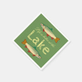 ニジマス | グリーンライフは湖の方が良い スタンダードカクテルナプキン (角)