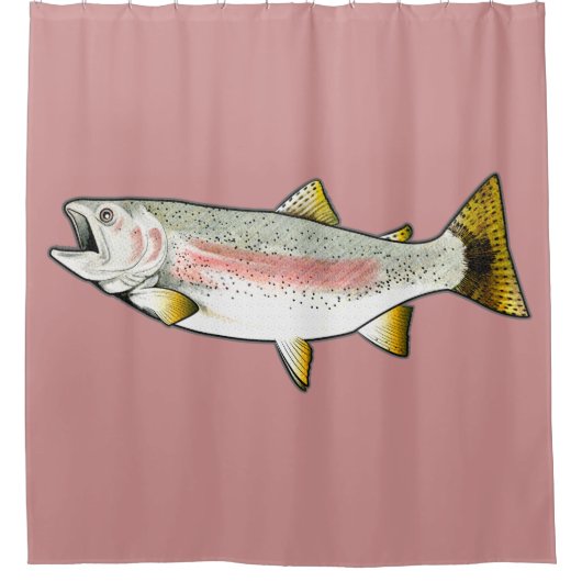 ニジマス シャワーカーテン (正面)