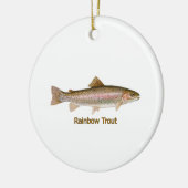 ニジマス(タイトルを付けられる) セラミックオーナメント (左)