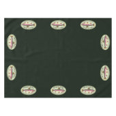 ニジマス·バム·フライ·フィッシング·グリーン·コットン テーブルクロス (正面(横))