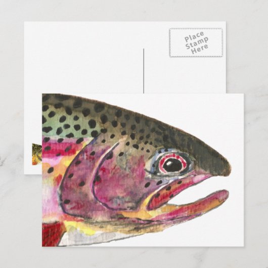 ニジマス ポストカード (正面/裏面)