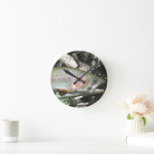 ニジマス ラウンド壁時計 (ホーム)