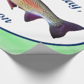 ニジマス ラッピングペーパー (角)