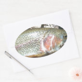 ニジマス 楕円形シール (封筒)