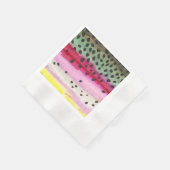 ニジマス 縁ありカクテルナプキン (角)