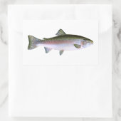 ニジマス 長方形シール (バッグ)