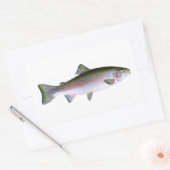 ニジマス 長方形シール (封筒)