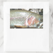 ニジマス 長方形シール (バッグ)