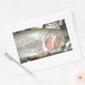 ニジマス 長方形シール (封筒)