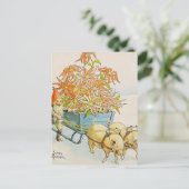 『ニストロームのクリスマス・ワゴン』（原題："Poinsettia Wagon"、作者：Jenny  ポストカード (スタンド正面)