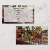 ニス、石けん、接着剤 名刺 (正面/裏面)