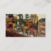 ニス、石けん、接着剤 名刺 (裏面)