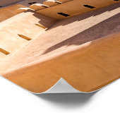 ニズワのグランドモスクとミナレット – オマーン ポスター (角)