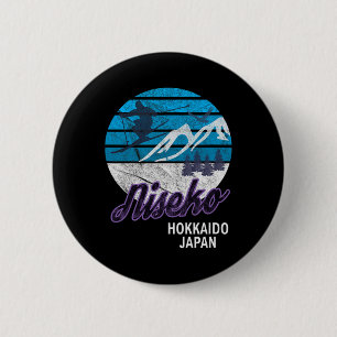 ニセコ北海道アイランドジャパンスキーリゾートスノーボードディ 缶バッジ