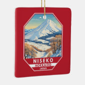 ニセコ北海道冬季旅行アートヴィンテージ セラミックオーナメント (右)