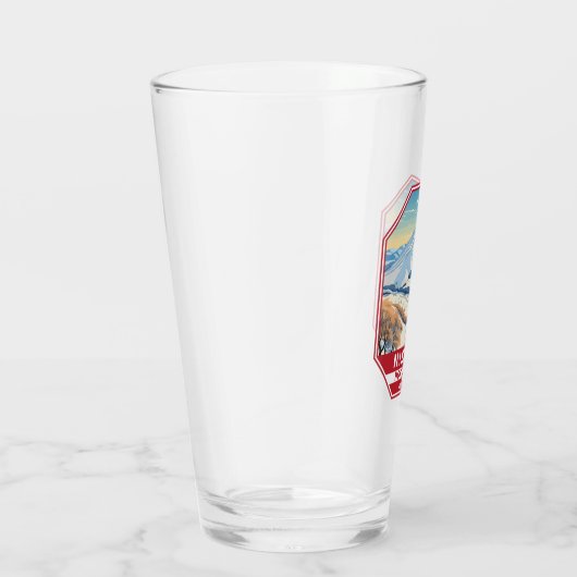 ニセコ北海道冬季旅行アートヴィンテージ タンブラーグラス (右)