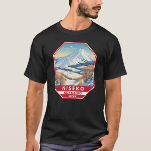ニセコ北海道冬季旅行アートヴィンテージ Tシャツ