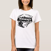 ニセコ日本イエロースキーロゴアートレディースタンクトップ Tシャツ (正面)