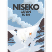ニセコ日本スキープリント シール (正面)