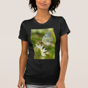 ニセネギボウズギクの上の緑の蛾の服とギフト Tシャツ