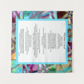 ニセンクリードタペストリー祈りの言葉ウォールデコール タペストリー (正面(横))