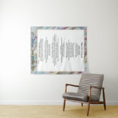 ニセン・クリード・タペストリー・クリスチャン・祈りの言葉・デコール タペストリー (インサイチュ(横))