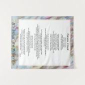 ニセン・クリード・タペストリー・クリスチャン・祈りの言葉・デコール タペストリー (正面(横))