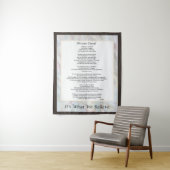 ニセン・クリード・タペストリー・クリスチャン・祈りの言葉・デコール タペストリー (インサイチュ)