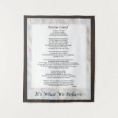 ニセン・クリード・タペストリー・クリスチャン・祈りの言葉・デコール タペストリー (正面)