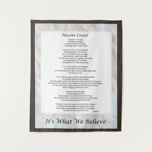 ニセン・クリード・タペストリー・クリスチャン・祈りの言葉・デコール タペストリー (正面)