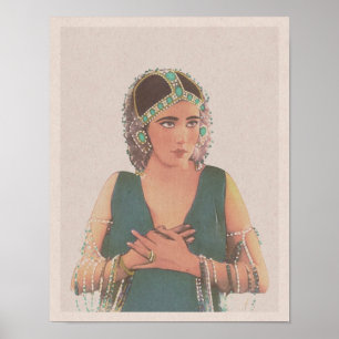 ニタナルディ：エメラルド美しいアートプリント（1920年） ポスター