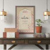 ニッエレガントカパーソナライズされたウェルカム アクリルサイン