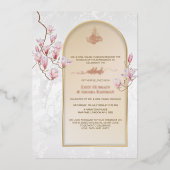 ニッカエレガントー結婚フォイル招待状 | マグノリアス 箔招待状 (正面)