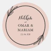 ニッカロエレガントズウォーター植物学引用文 ラウンドシール (正面)