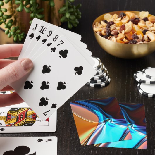 ニッカーブルーとアクリルオレンジのツイストカーブ トランプ (インサイチュ)